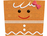 Gingerbread Girl 20oz Tapered Tumbler Wrap